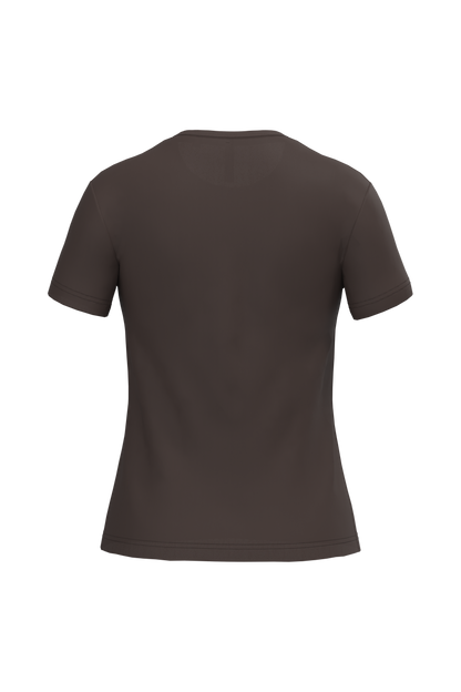 K380 - Camiseta manga corta mujer - Chocolate - trasera
