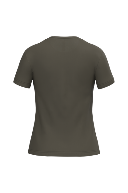 K380 - Camiseta manga corta mujer - Dark Khaki - trasera