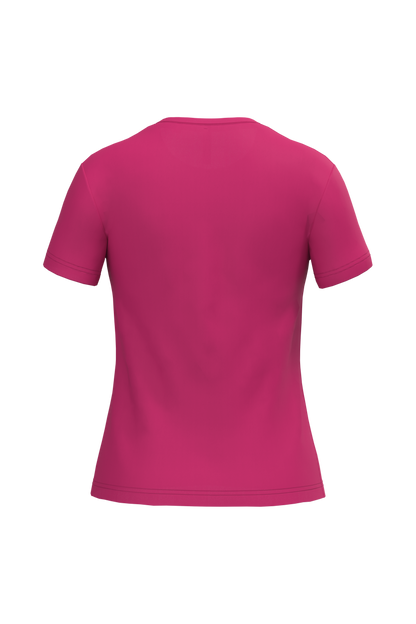 K380 - Camiseta manga corta mujer - Fuchsia - trasera