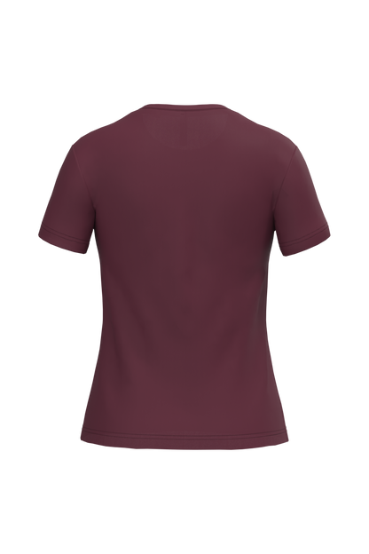 K380 - Camiseta manga corta mujer - Wine - trasera