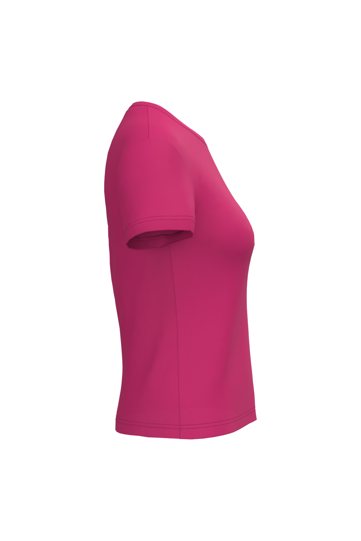 K380 - Camiseta manga corta mujer - Fuchsia - lateral
