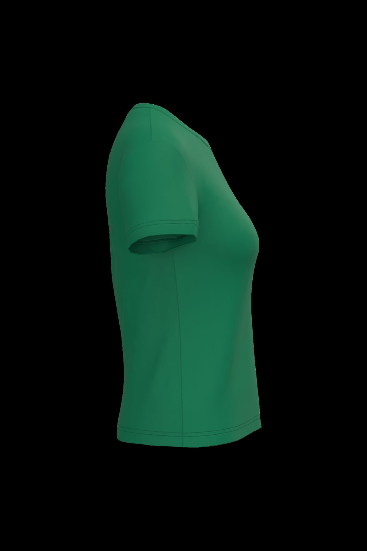 K380 - Camiseta manga corta mujer - Kelly Green - lateral