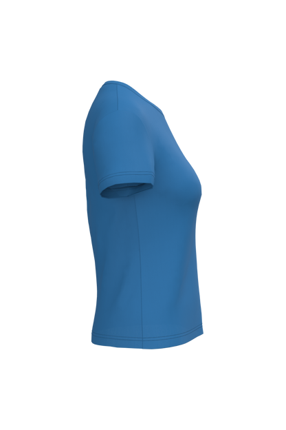 K380 - Camiseta manga corta mujer - Light Royal Blue - lateral