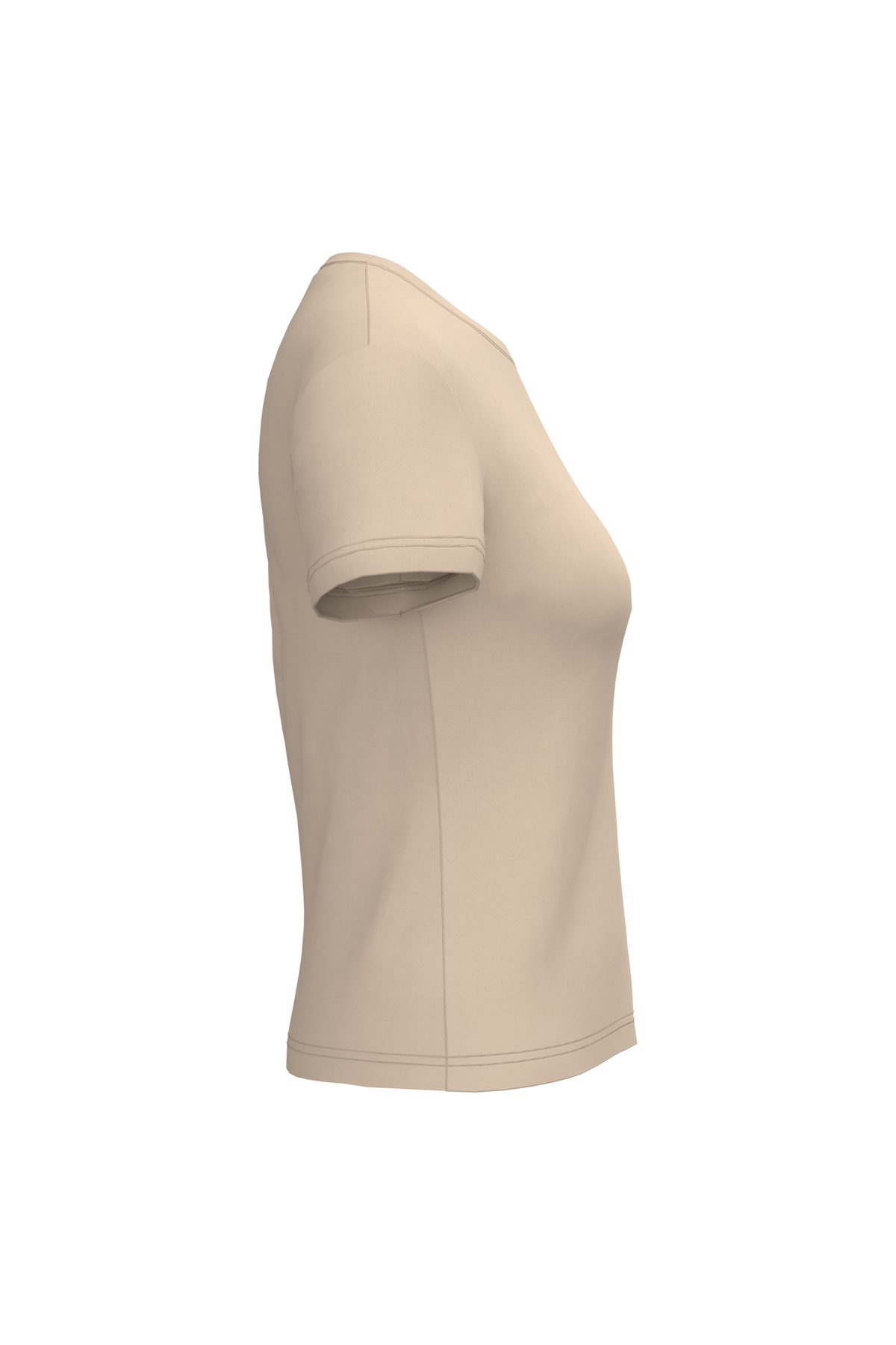 K380 - Camiseta manga corta mujer - Light Sand - lateral