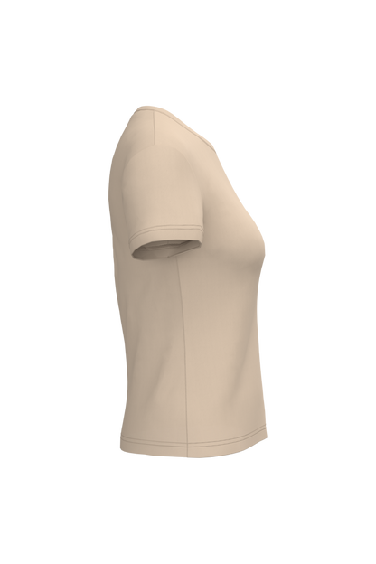 K380 - Camiseta manga corta mujer - Light Sand - lateral