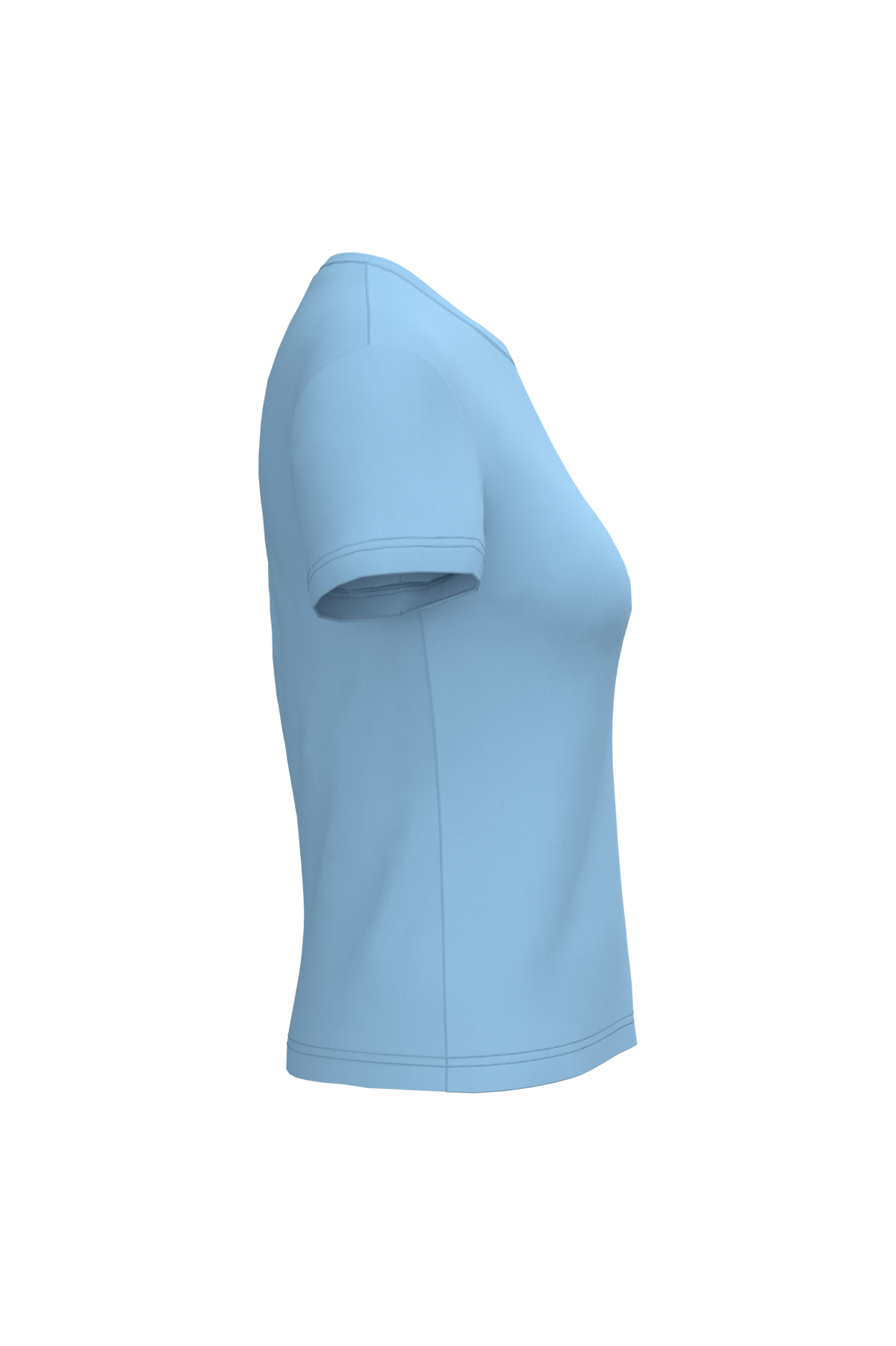 K380 - Camiseta manga corta mujer - Sky Blue - lateral