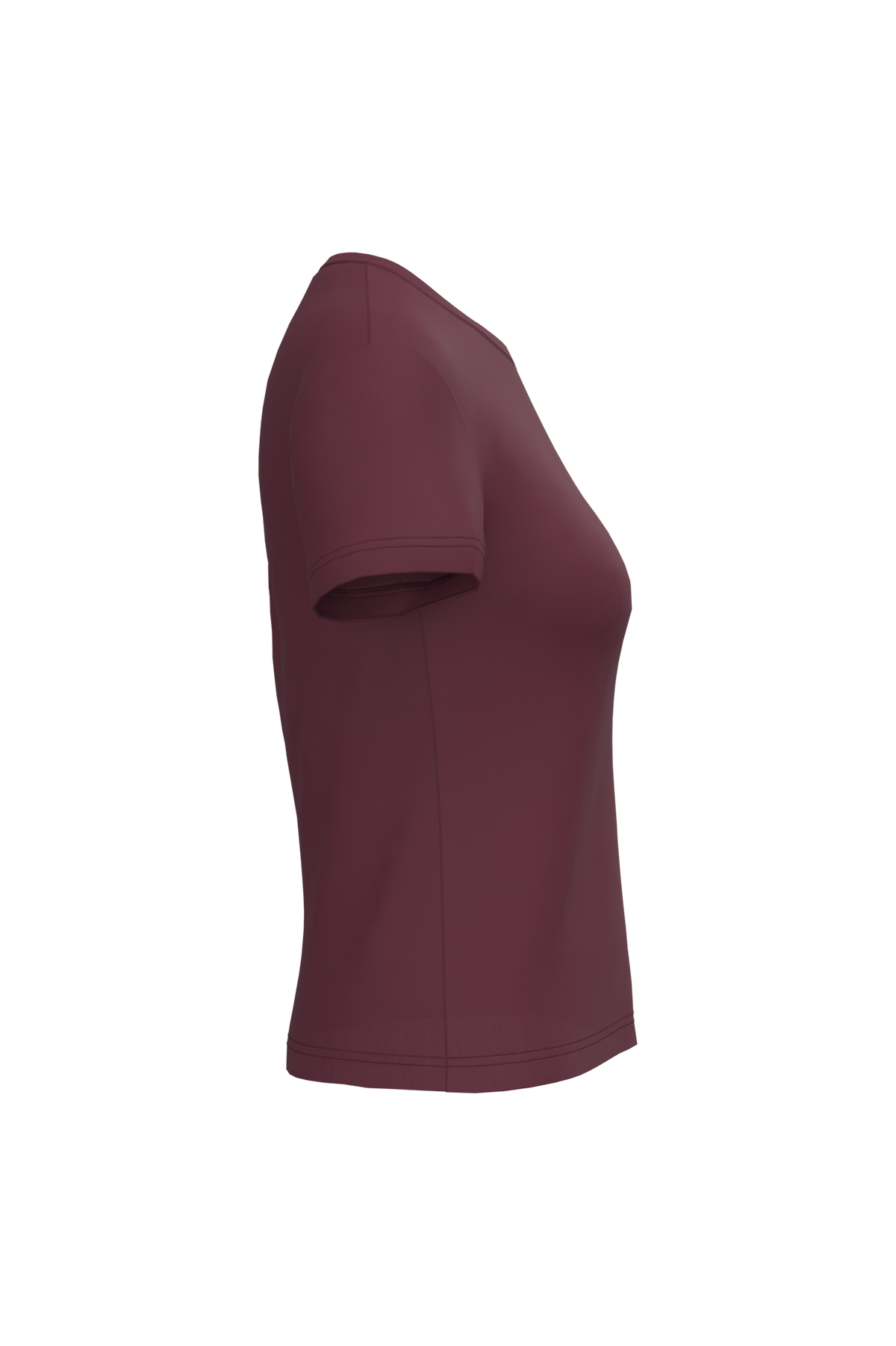 K380 - Camiseta manga corta mujer - Wine - lateral