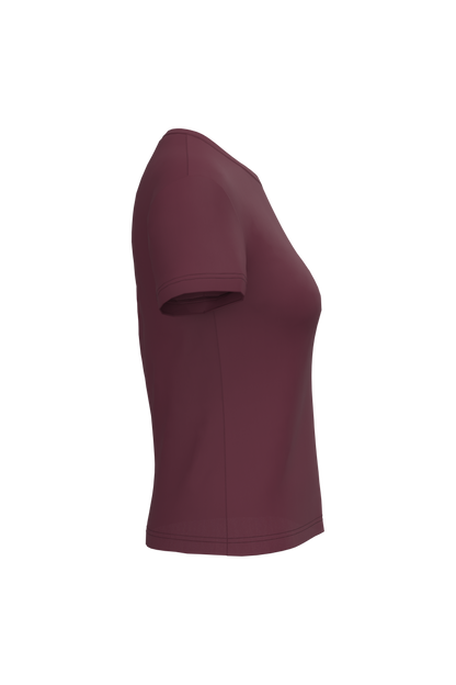 K380 - Camiseta manga corta mujer - Wine - lateral