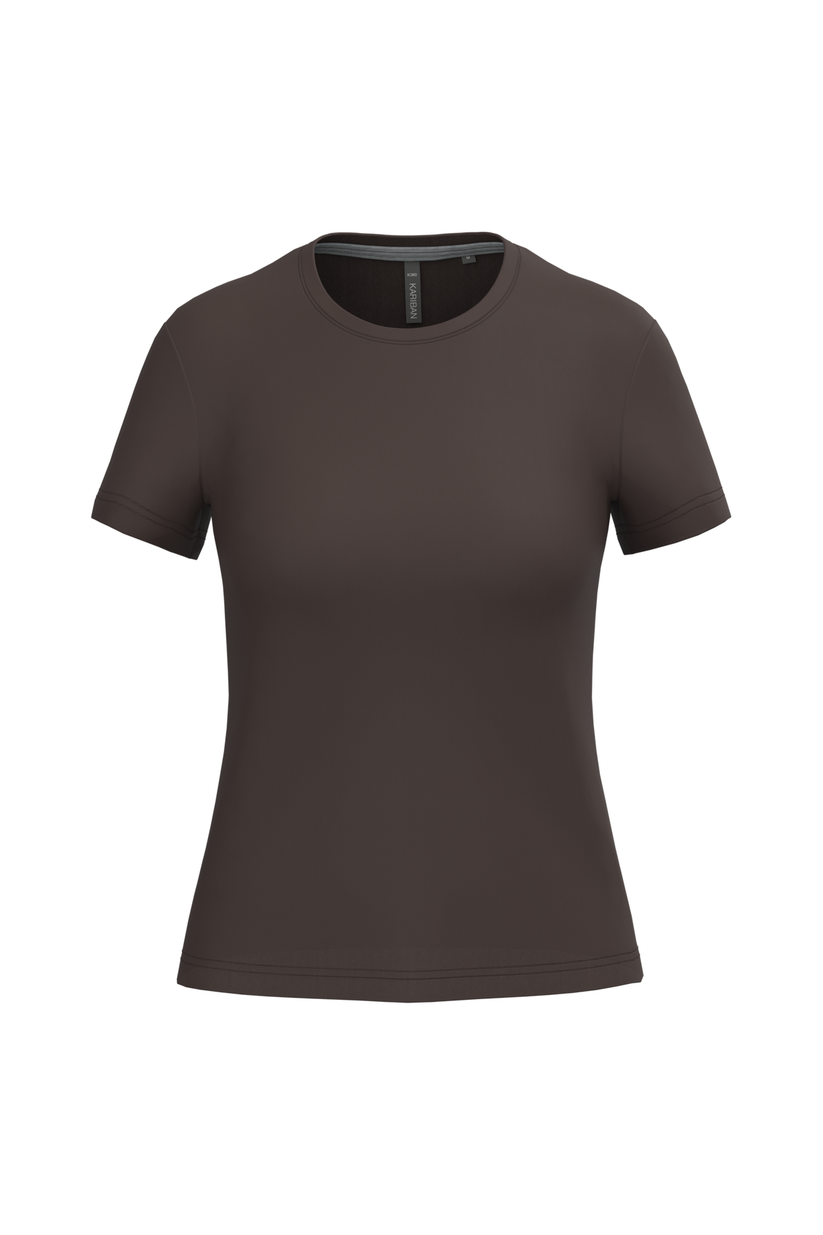 K380 - Camiseta manga corta mujer - Chocolate - frontal