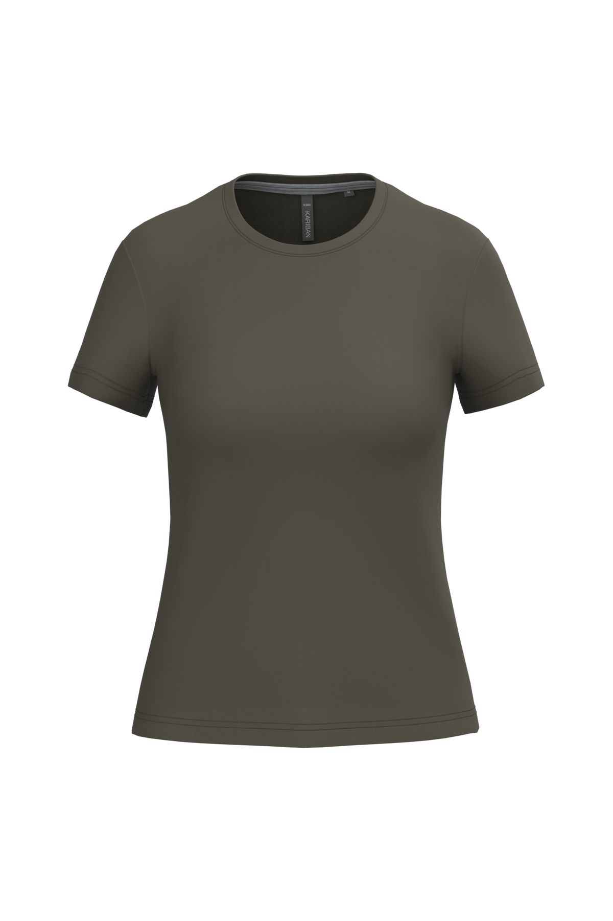 K380 - Camiseta manga corta mujer - Dark Khaki - frontal