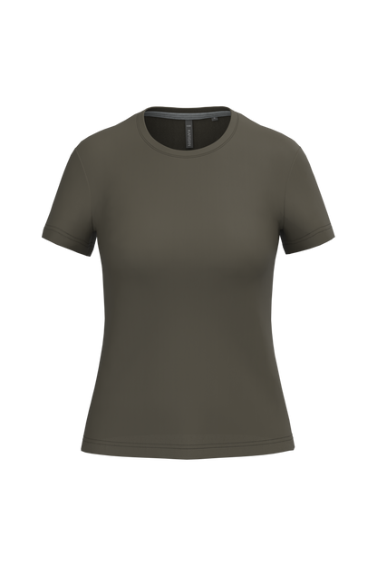 K380 - Camiseta manga corta mujer - Dark Khaki - frontal