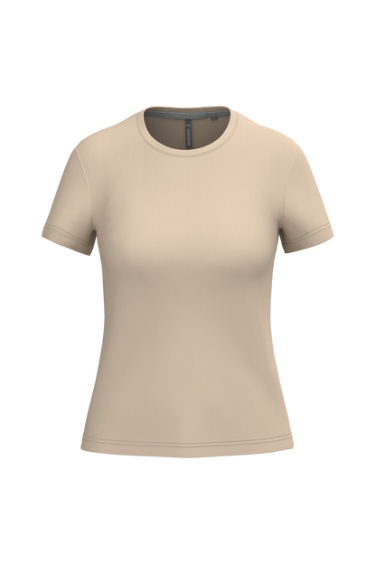 K380 - Camiseta manga corta mujer - Light Sand - frontal