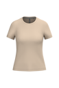 K380 - Camiseta manga corta mujer - Light Sand - frontal