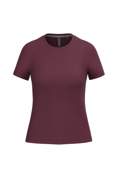 K380 - Camiseta manga corta mujer - Wine - frontal