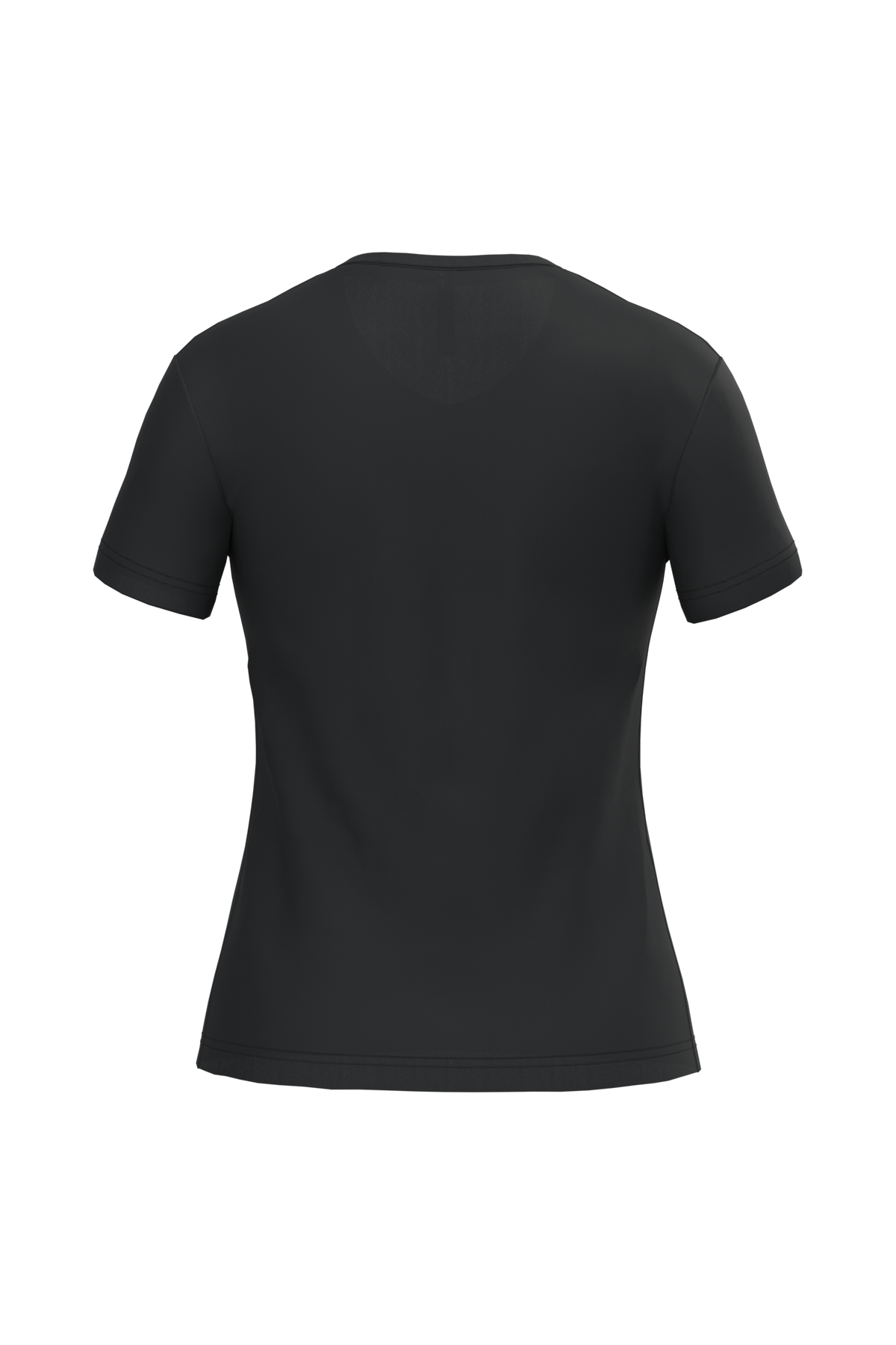 K381 - Camiseta de manga cota y cuello de pico mujer - Black - trasera