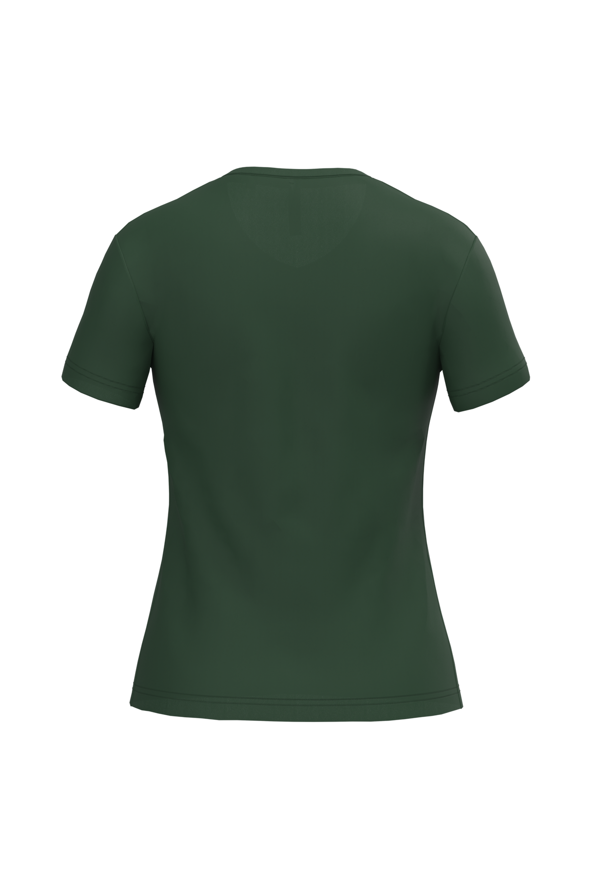 K381 - Camiseta de manga cota y cuello de pico mujer - Forest Green - trasera