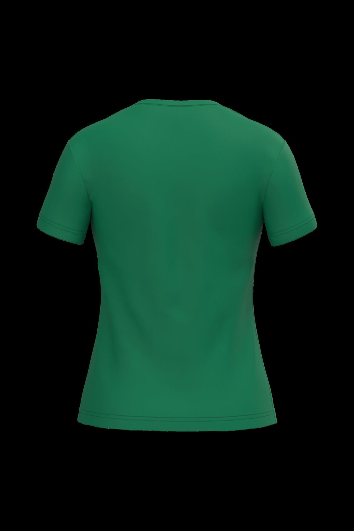K381 - Camiseta de manga cota y cuello de pico mujer - Kelly Green - trasera