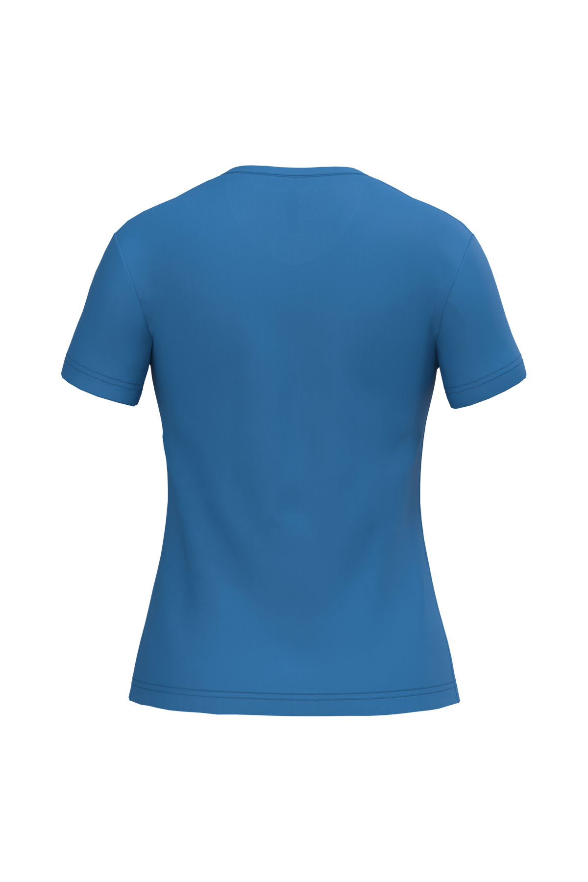 K381 - Camiseta de manga cota y cuello de pico mujer - Light Royal Blue - trasera