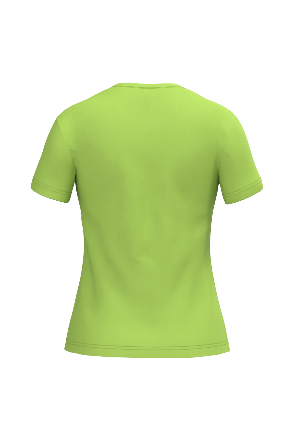 K381 - Camiseta de manga cota y cuello de pico mujer - Lime - trasera