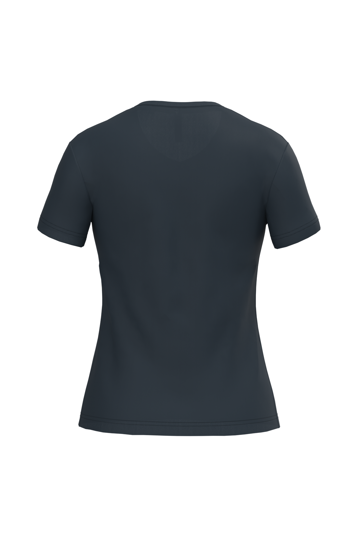 K381 - Camiseta de manga cota y cuello de pico mujer - Navy - trasera