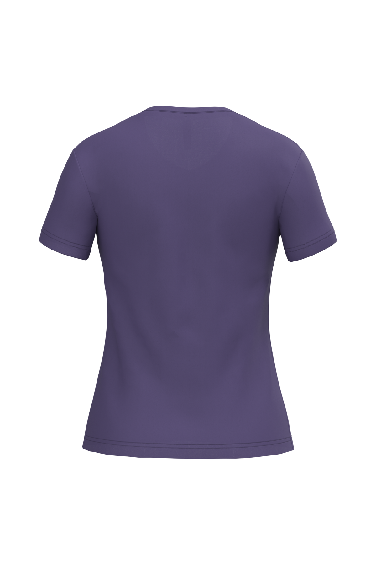 K381 - Camiseta de manga cota y cuello de pico mujer - Purple - trasera