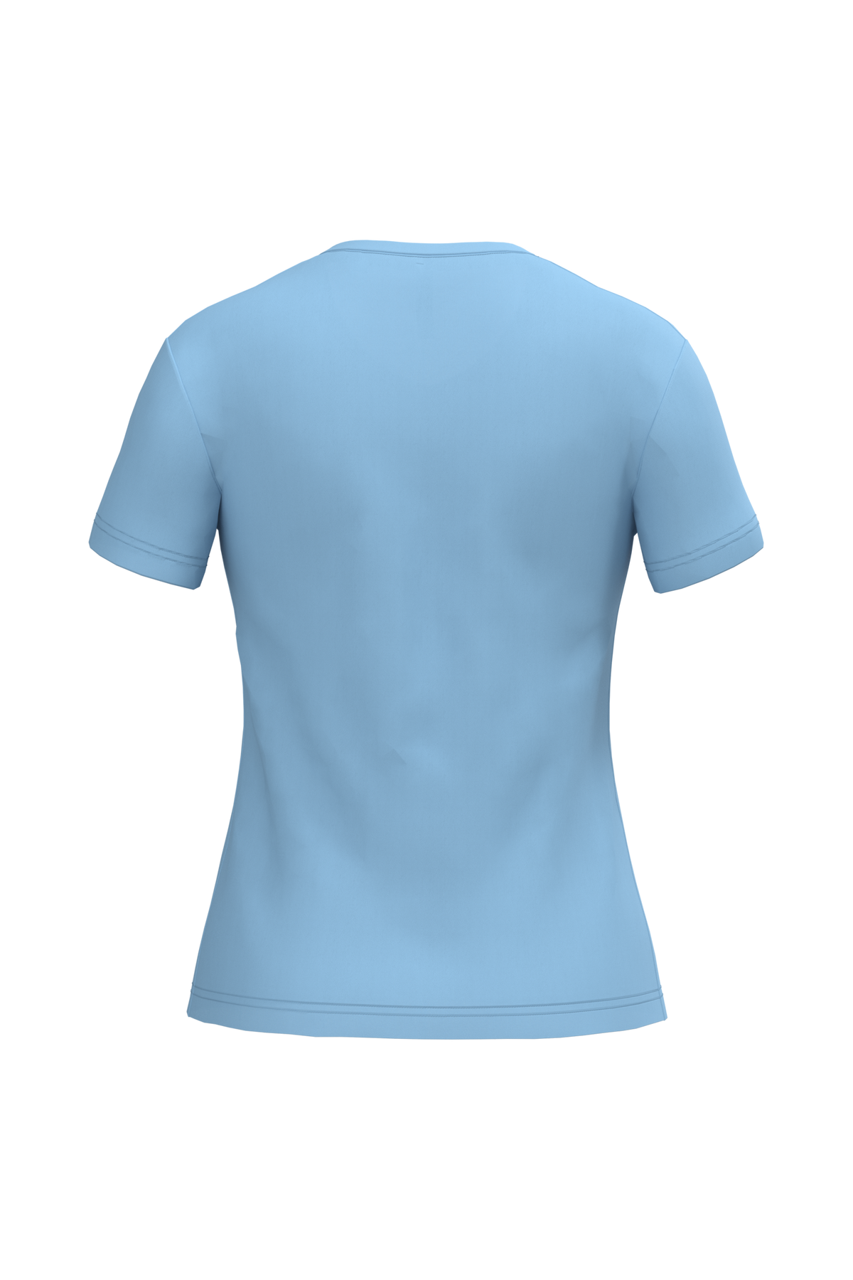 K381 - Camiseta de manga cota y cuello de pico mujer - Sky Blue - trasera
