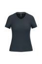 K381 - Camiseta de manga cota y cuello de pico mujer - Navy - frontal