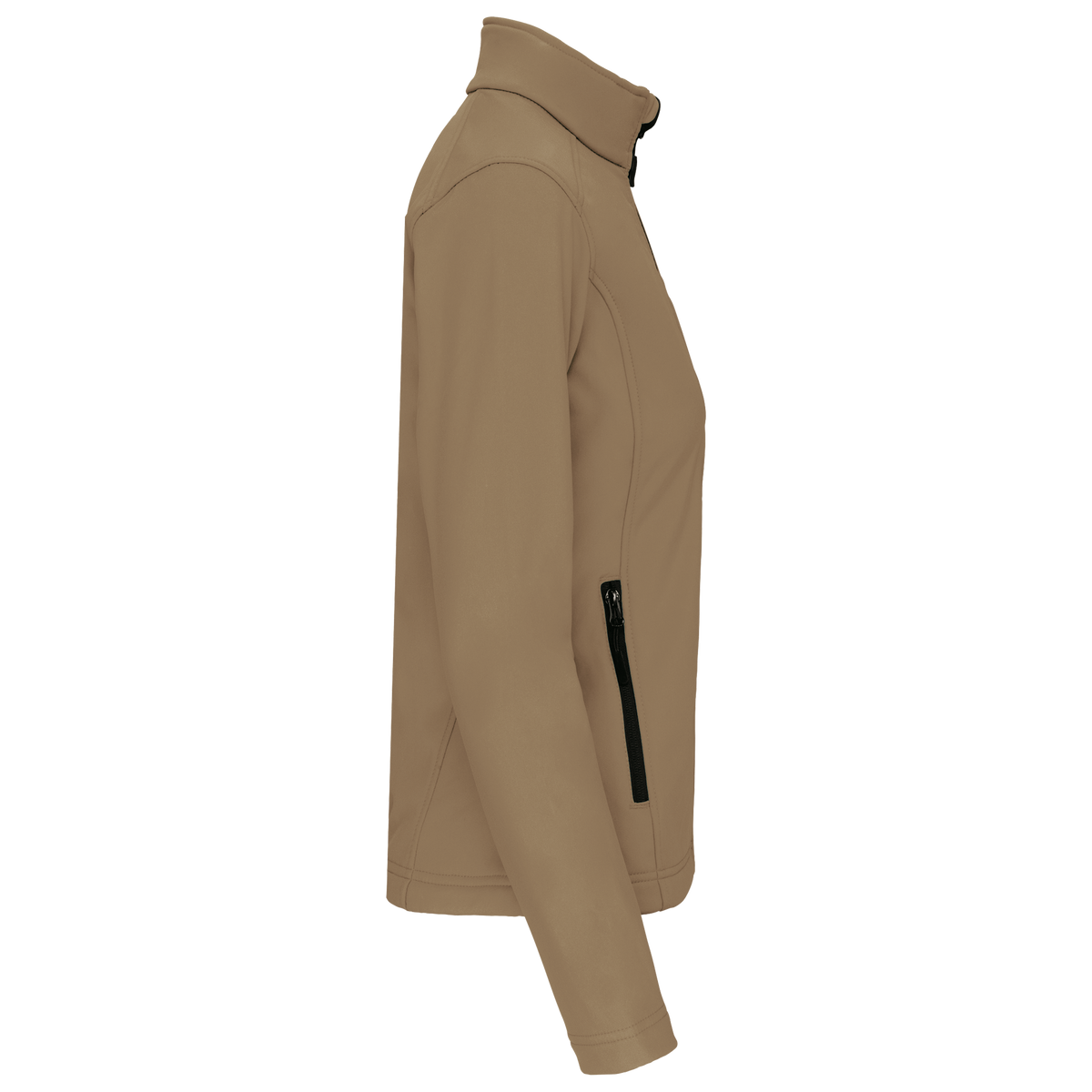 K400 - Chaqueta softshell mujer - Camel - lateral