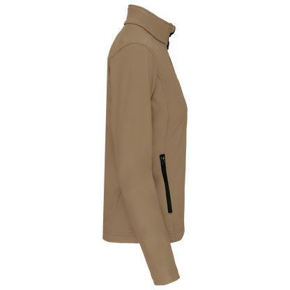 K400 - Chaqueta softshell mujer - Camel - lateral