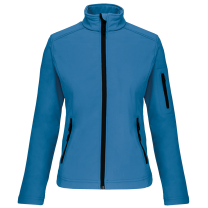 K400 - Chaqueta softshell mujer - Aqua Blue - frontal