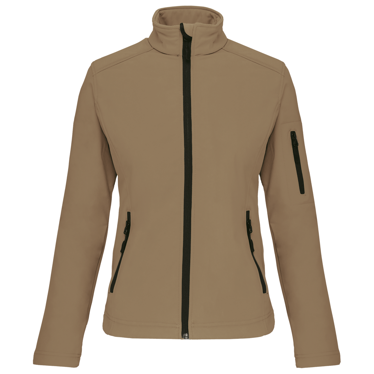 K400 - Chaqueta softshell mujer - Camel - frontal