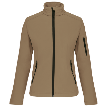K400 - Chaqueta softshell mujer - Camel - frontal