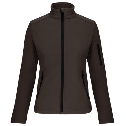 K400 - Chaqueta softshell mujer - Chocolate - frontal