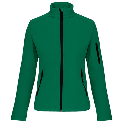 K400 - Chaqueta softshell mujer - Kelly Green - frontal