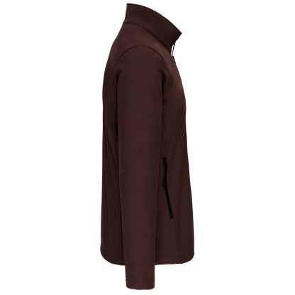 K401 - Chaqueta softshell hombre - Chocolate - lateral