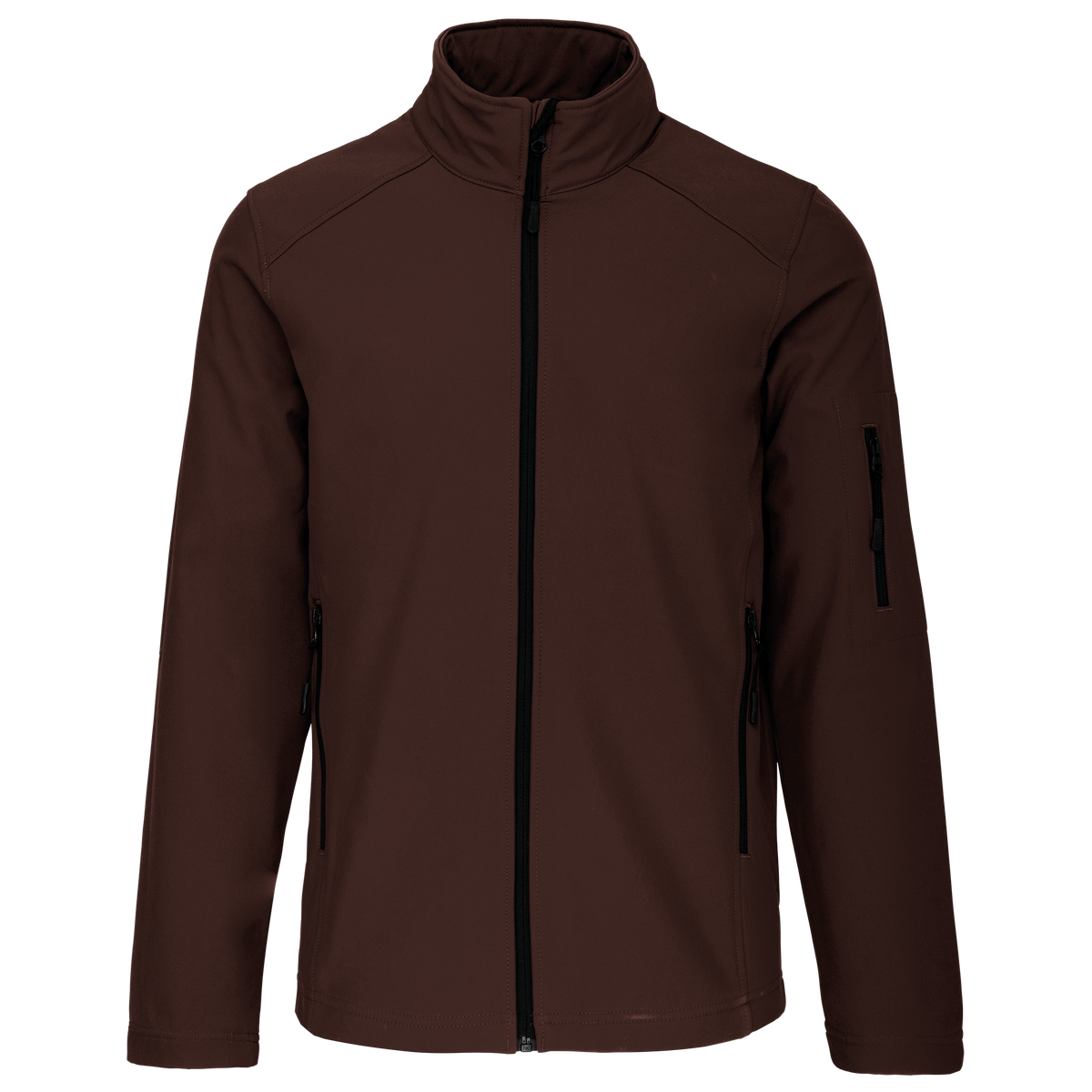 K401 - Chaqueta softshell hombre - Chocolate - frontal