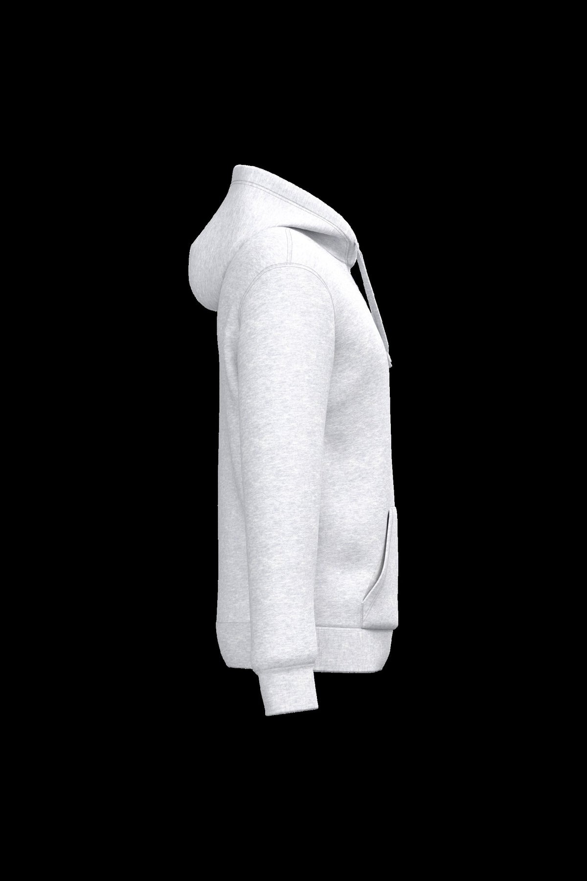 K4041 - Sudadera con capucha reciclada unisex - Ash Heather - lateral