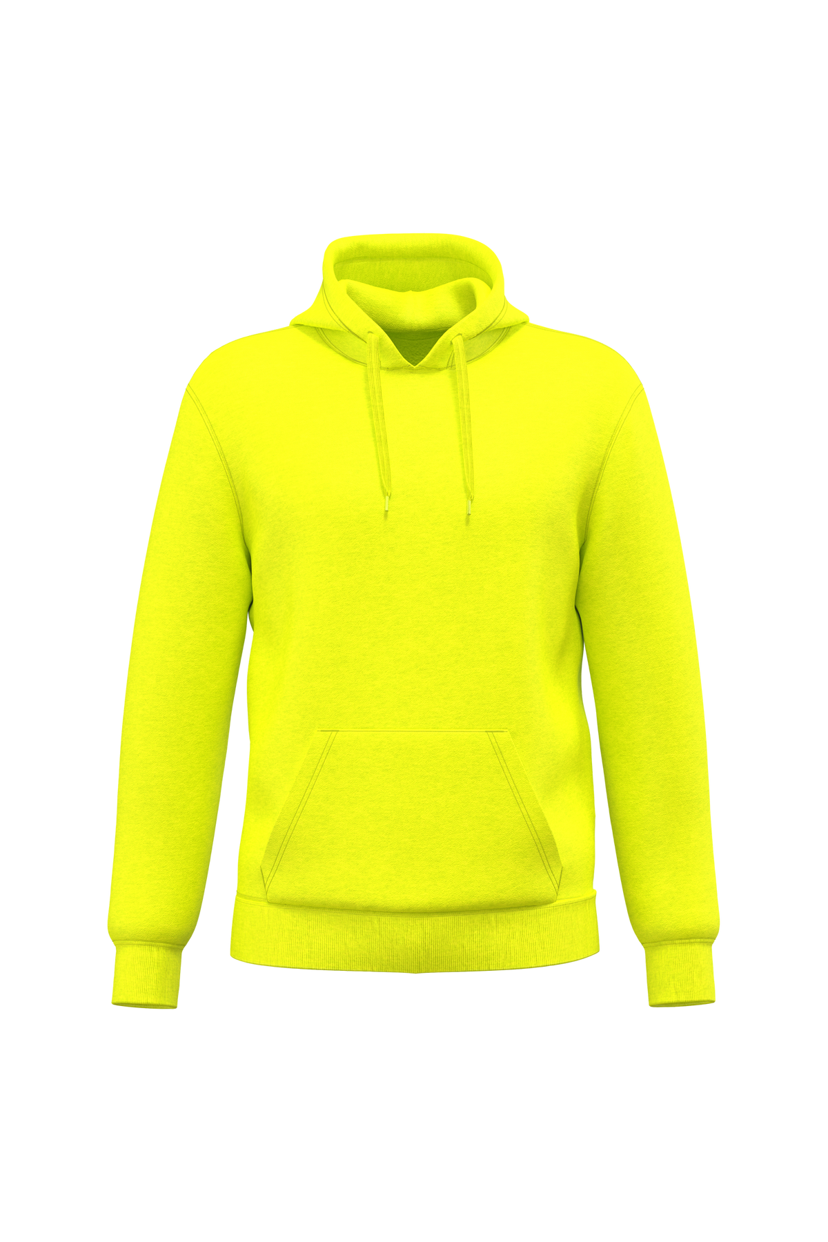 K4041 - Sudadera con capucha reciclada unisex - Fluorescent Yellow - frontal