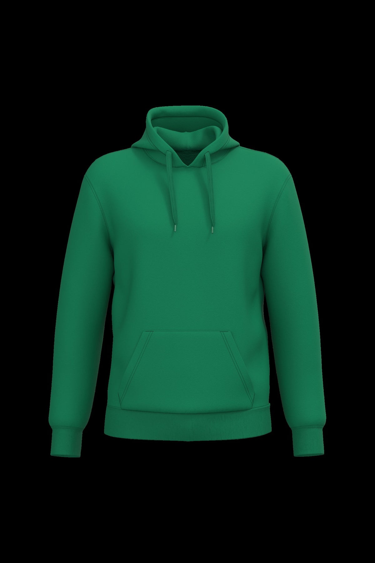 K4041 - Sudadera con capucha reciclada unisex - Kelly Green - frontal