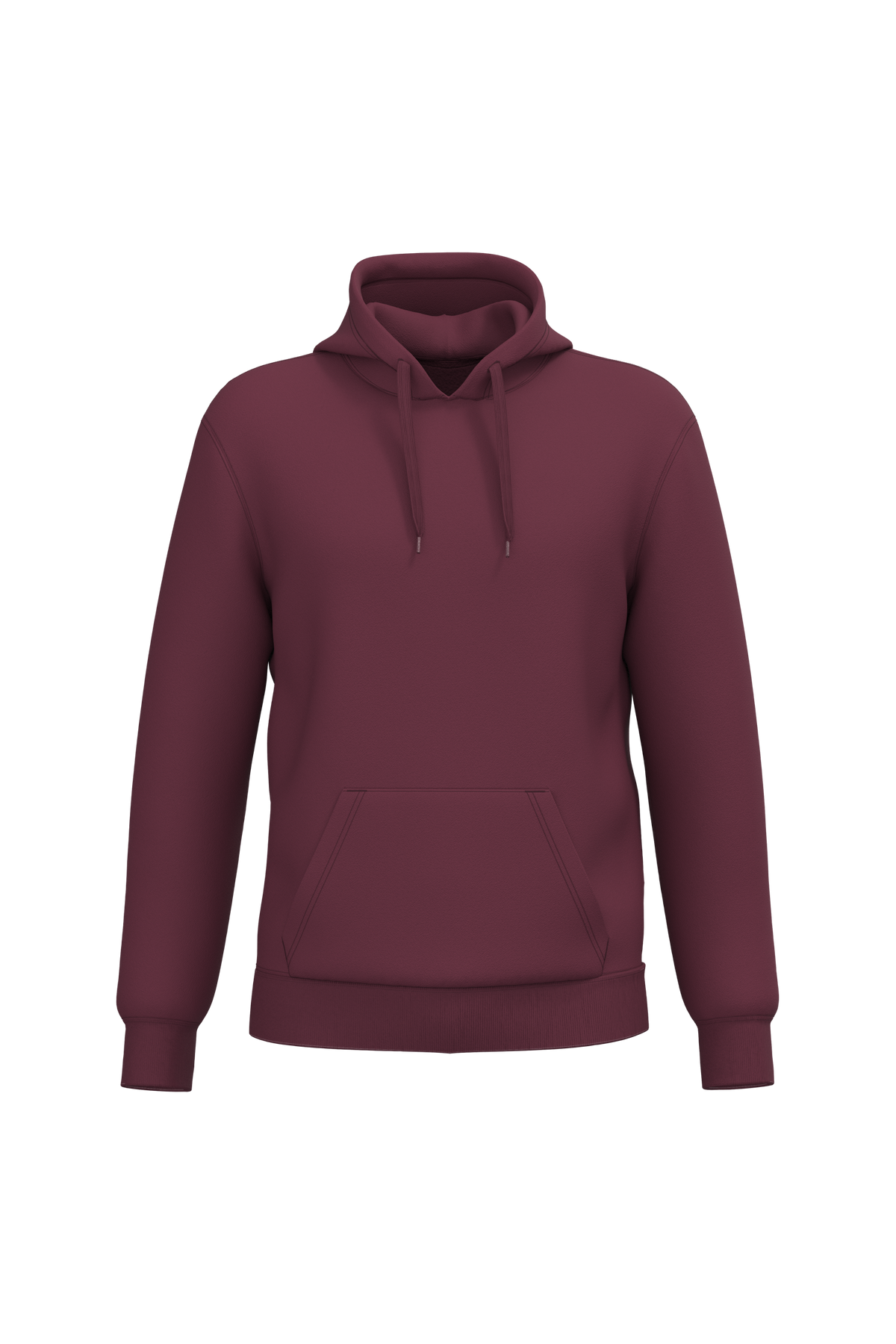 K4041 - Sudadera con capucha reciclada unisex - Wine - frontal