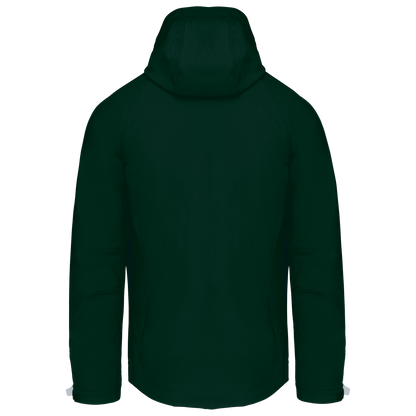 K413 - Chaqueta softshell con capucha extraíble hombre - Bottle Green - trasera