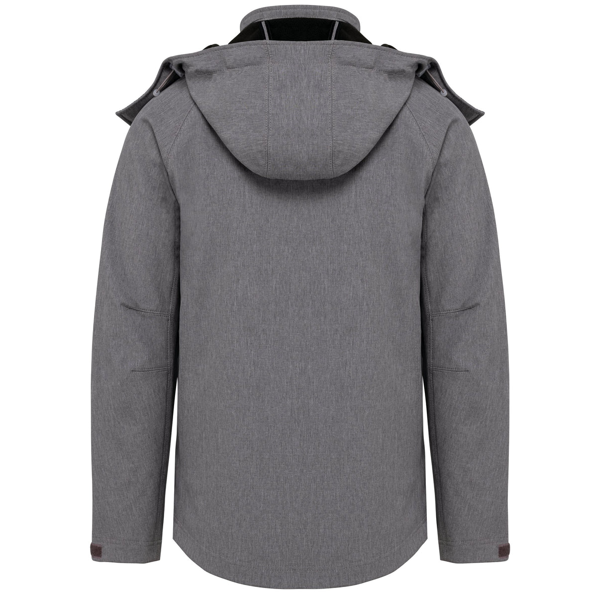 K413 - Chaqueta softshell con capucha extraíble hombre - Marl Grey - trasera