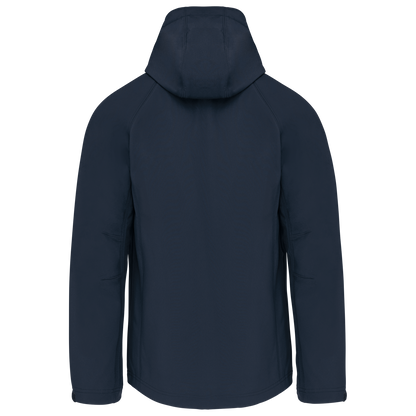 K413 - Chaqueta softshell con capucha extraíble hombre - Navy - trasera