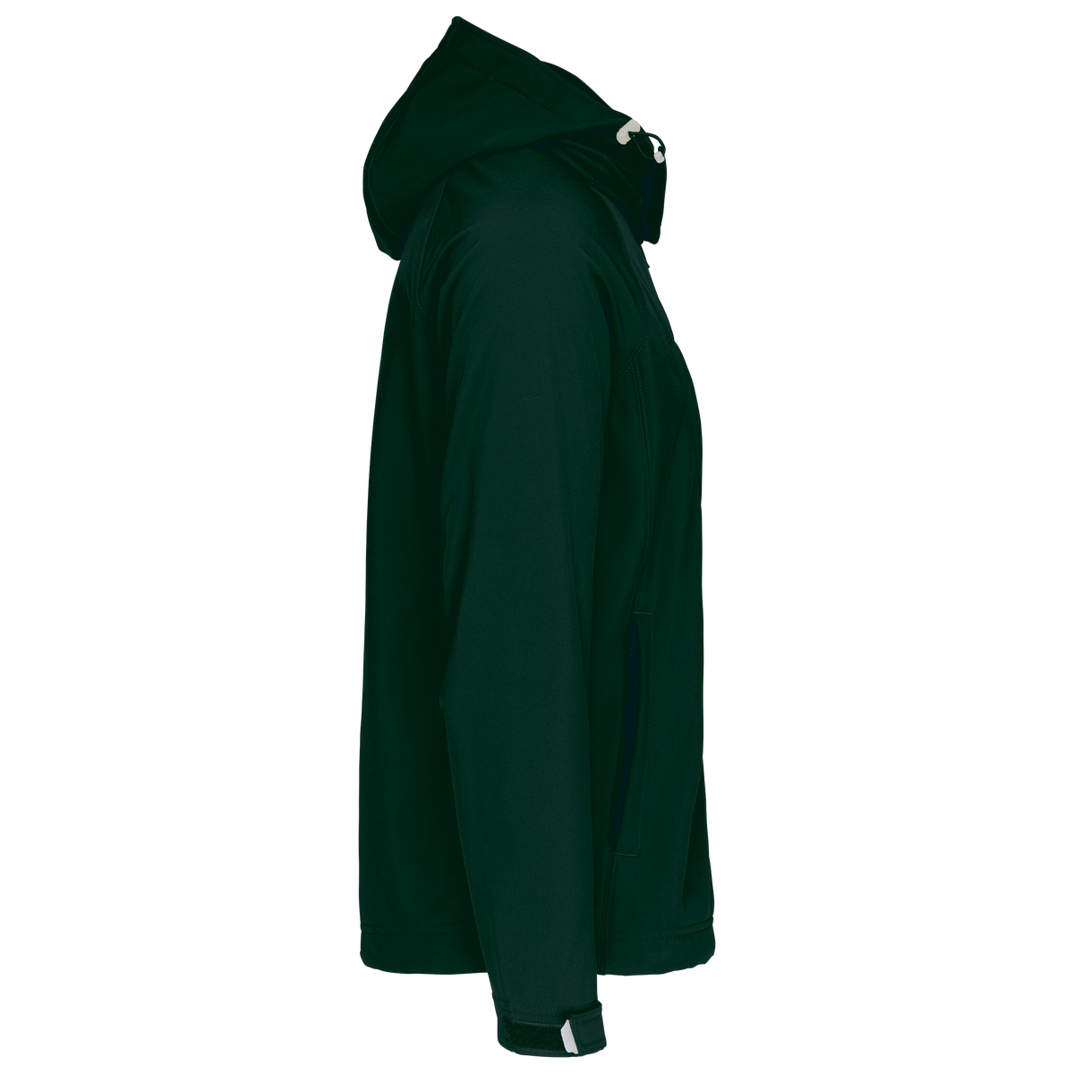 K413 - Chaqueta softshell con capucha extraíble hombre - Bottle Green - lateral