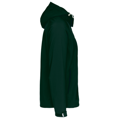 K413 - Chaqueta softshell con capucha extraíble hombre - Bottle Green - lateral