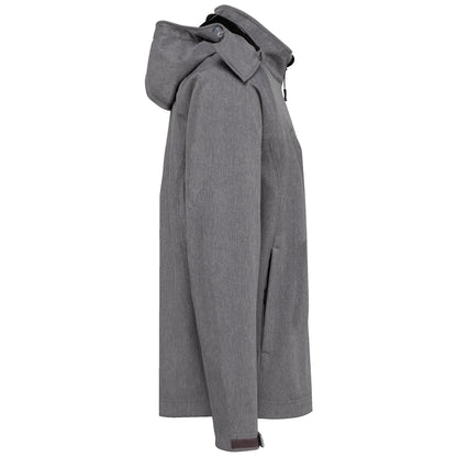 K413 - Chaqueta softshell con capucha extraíble hombre - Marl Grey - lateral