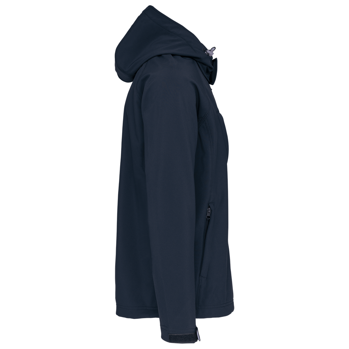 K413 - Chaqueta softshell con capucha extraíble hombre - Navy - lateral
