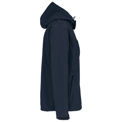 K413 - Chaqueta softshell con capucha extraíble hombre - Navy - lateral