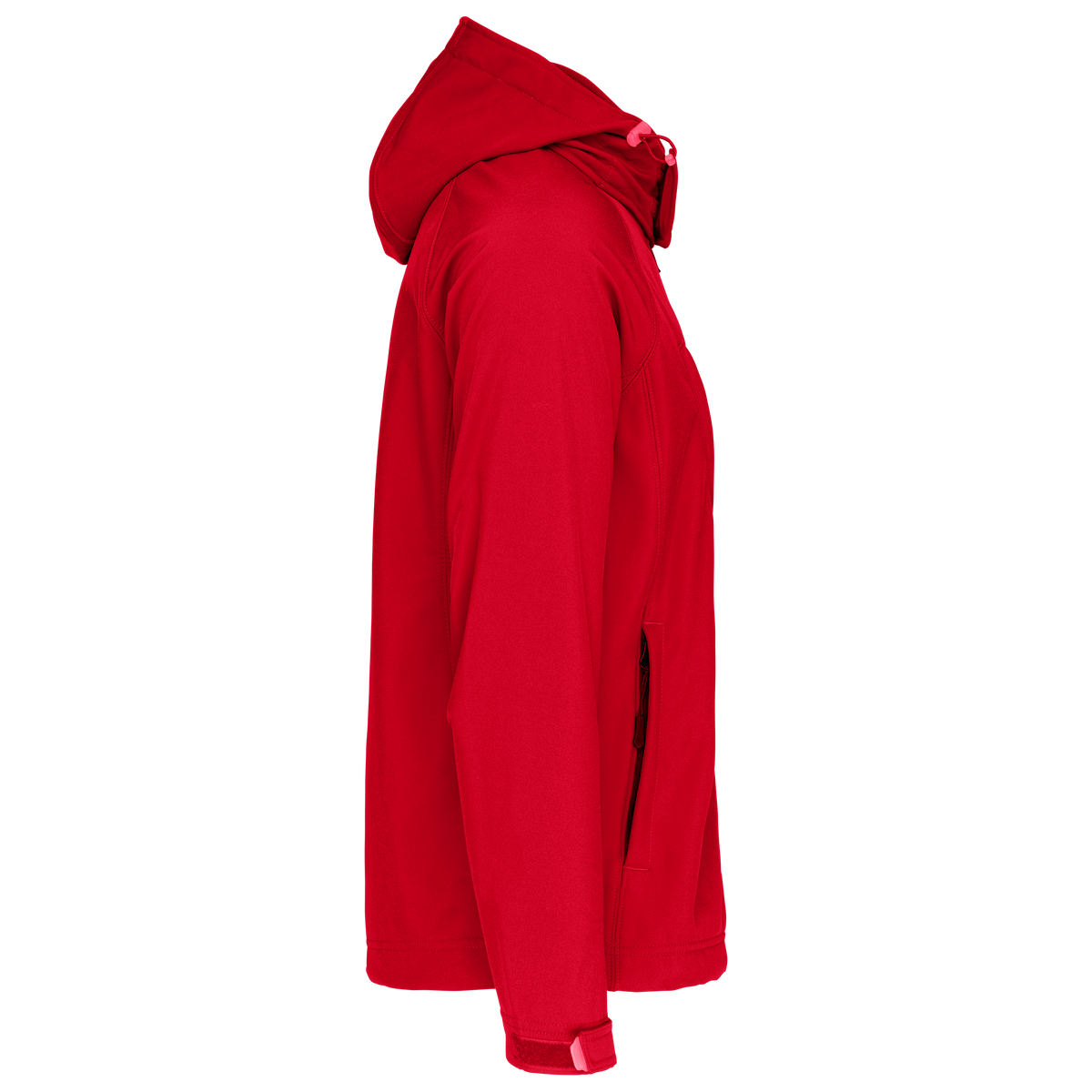 K413 - Chaqueta softshell con capucha extraíble hombre - Red - lateral