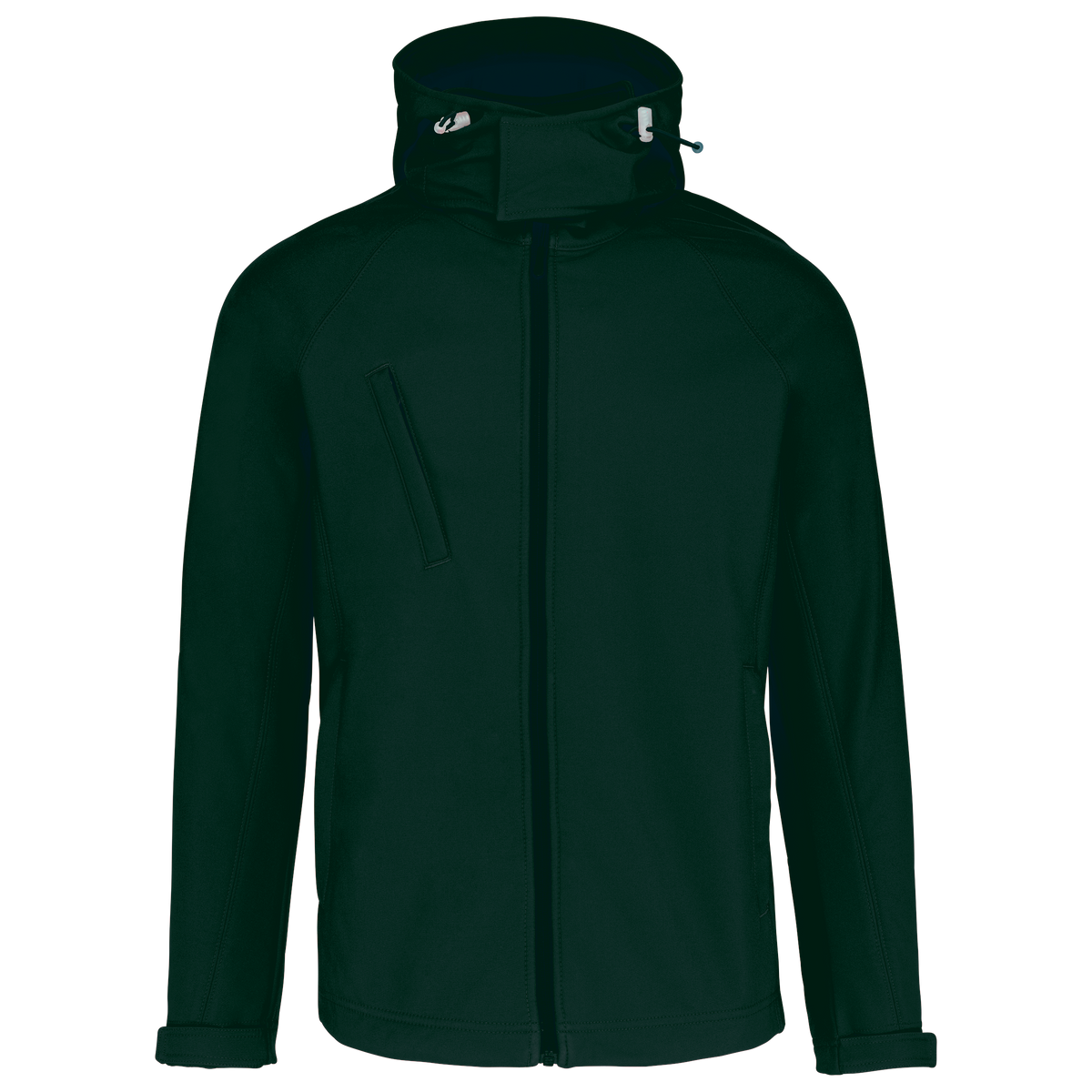 K413 - Chaqueta softshell con capucha extraíble hombre - Bottle Green - frontal